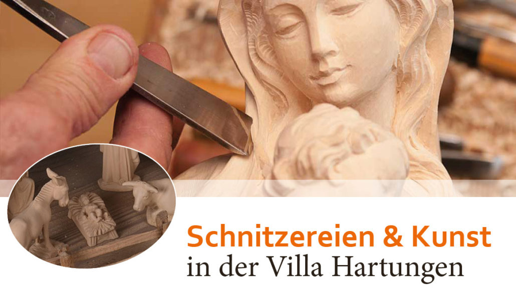 Schnitzereien und Kunst in der Villa Hartungen - Ausstellungsbesichtigung und Möglichkeit zum Erwerben